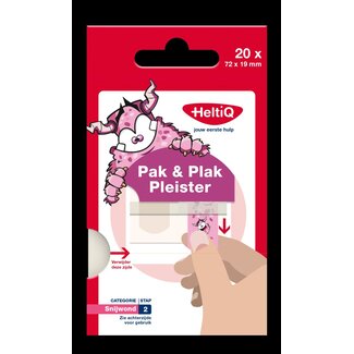 Heltiq Heltiq Pak & plak roze 20 Stuks