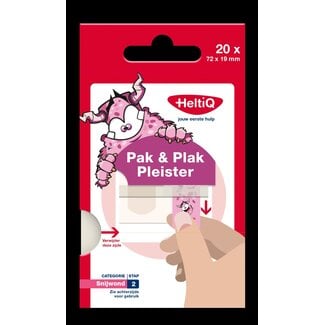 Heltiq Pak & plak roze 20 Stuks