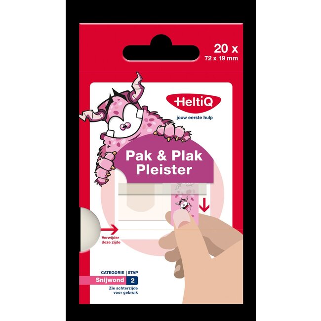 Heltiq Pak & plak roze 20 Stuks