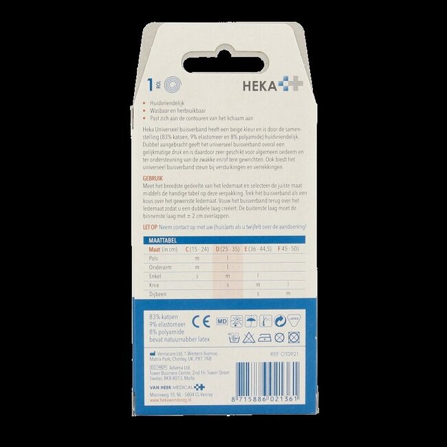 Heka Grip bandage tubulaire taille D 1 pièce