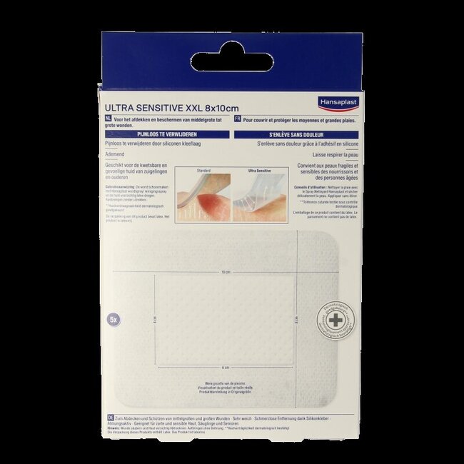 Hansaplast Pansement ultra sensitive XXL 5 pièces