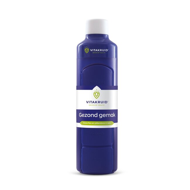 Waterfles met pillendoos 375ml 1 Stuks