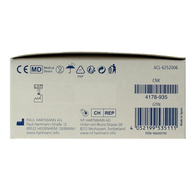 Pansements d'injection Dermaplast sensitive 16 mm x 40 mm 250 pièces