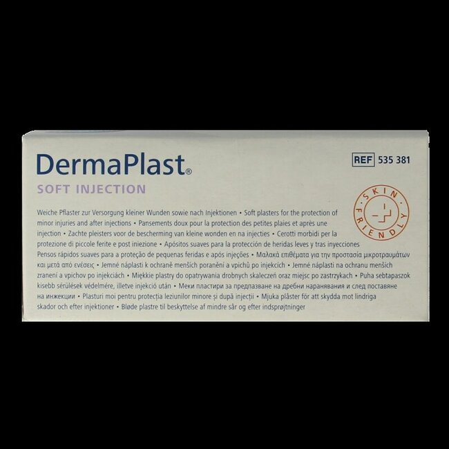 Pansements d'injection Dermaplast sensitive 16 mm x 40 mm 250 pièces