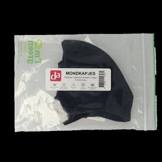 Easyessentials Masque de protection Easyessentials en coton 2 couches bleu marine - Lot de 2