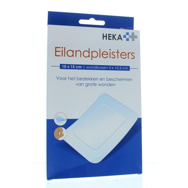 Hekaplast Eilandpleister 10 x 15cm steriel 10 Stuks