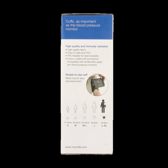Microlife Manchet 32-52cm L-XL 1 Stuks