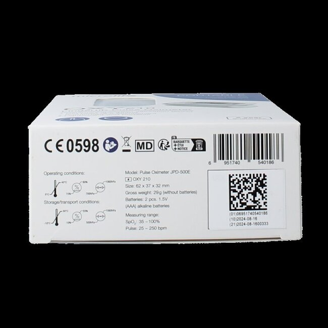 Microlife OXY210 Pulse oximeter 1 Stuks