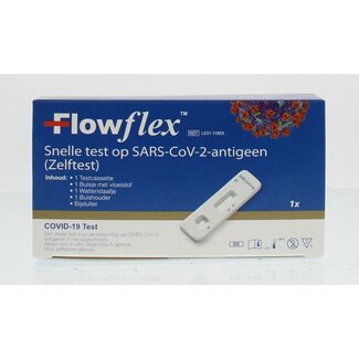 Flowflex Zelftest Covid-19 SARS-COV-2 antigeen 1 Stuks