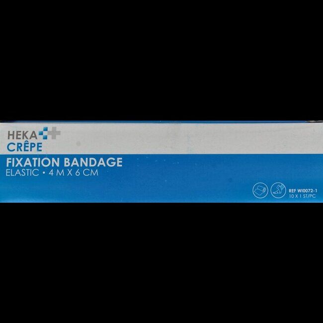 Heka Bande de crêpe 4 m x 6 cm - 10 pièces