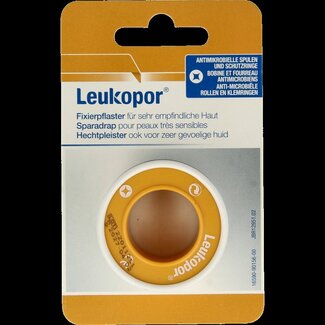 Leukopor Hechtpleister eurolock 5m x 2.50cm 1 Stuks