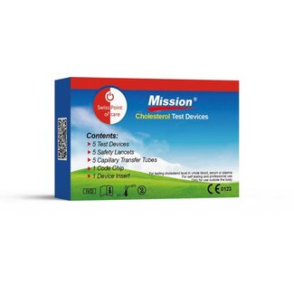 Mission Cholesterolmeter 3-in-1 teststrip 1 Set