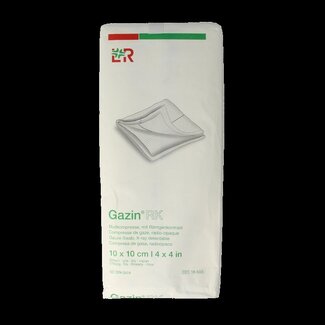 Gazin Gazin Gaaskompres 10 x 10 niet steriel 17draads 32L 50 Stuks
