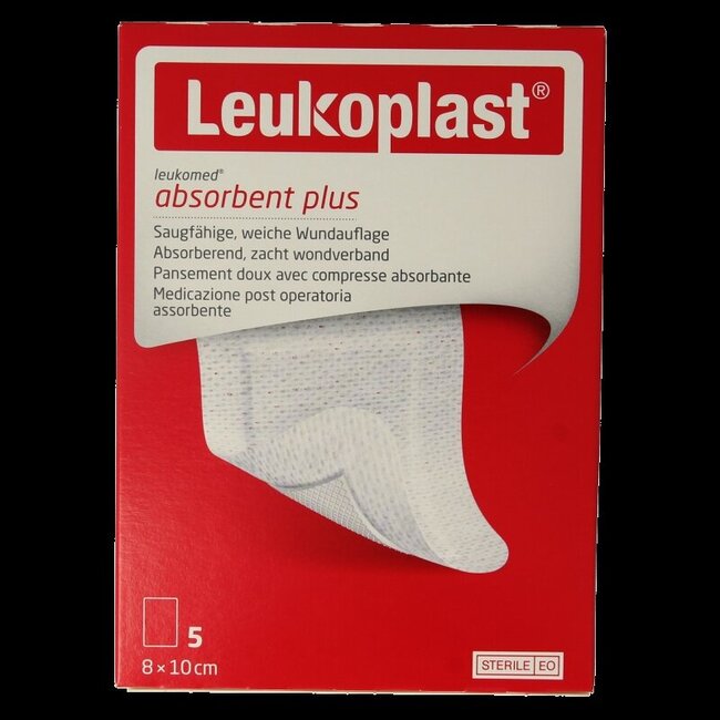 Wondverband 8.0 x 10cm steriel 5 Stuks