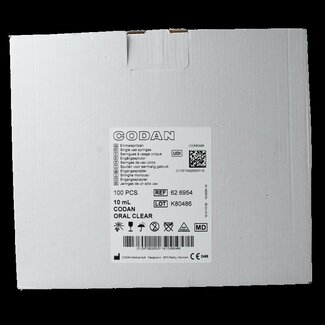 Codan Codan Seringue transparente sans bouchon 100 pièces