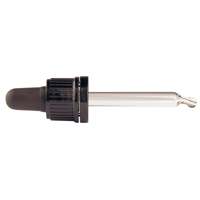 Pipet glas zwart 20ml 10 Stuks