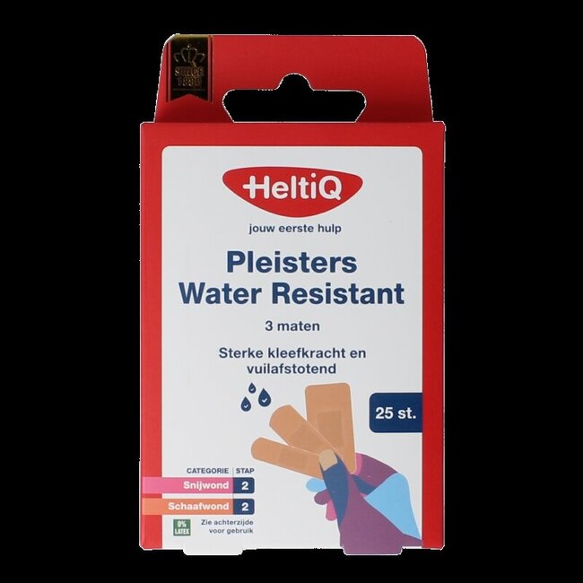 Pleisters water resistant 3 maten 25 Stuks