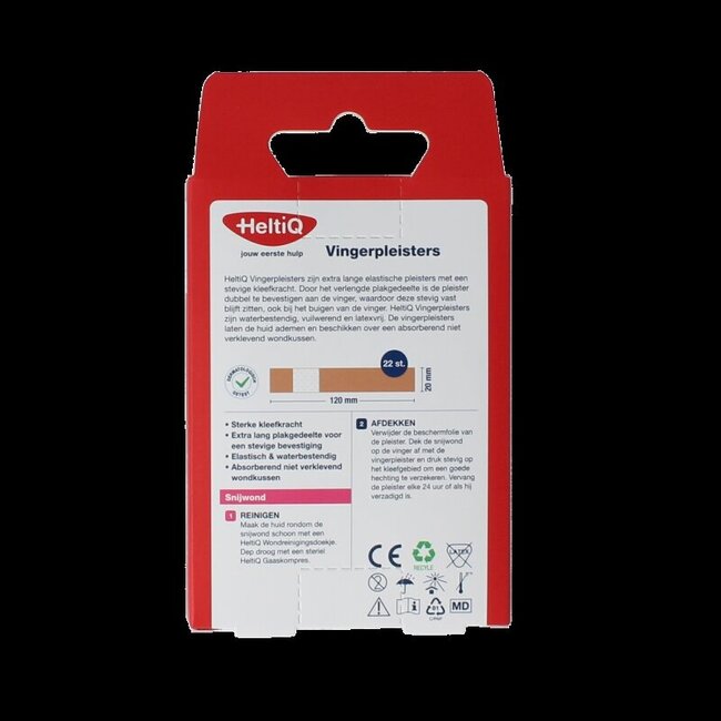 Heltiq Pansements pour doigts 120x20mm 22 pièces