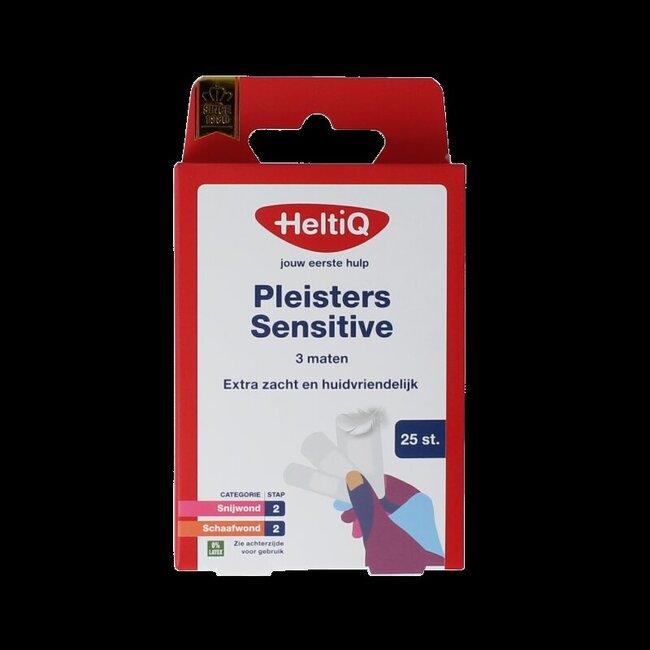 Pleisters sensitive 3 maten 25 Stuks