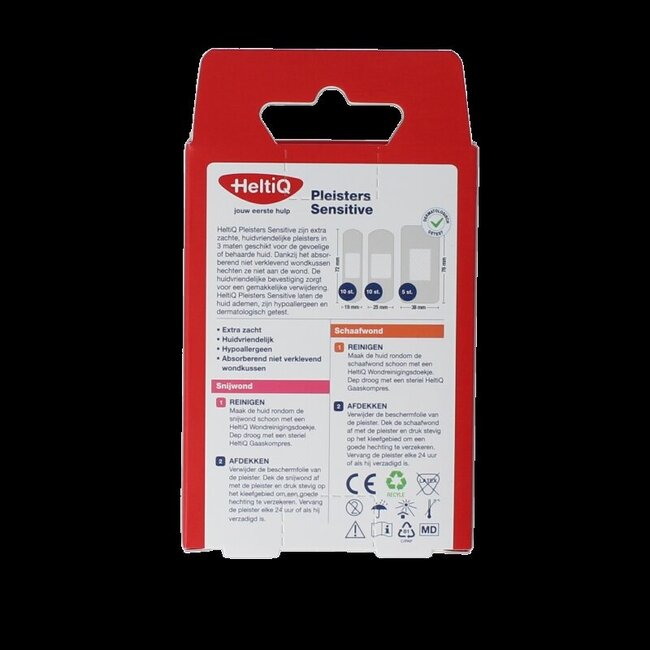 Heltiq Pansements Sensitive 3 tailles 25 pièces
