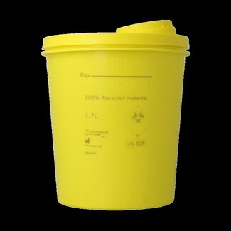 Uson Plast Collecteur d'aiguilles Uson Plast 1,7 litre jaune plastique recyclé 1 pièce