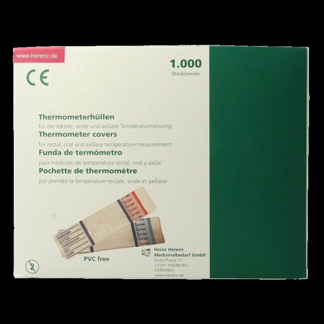 Thermometer hoes plastic wegwerp 1000 Stuks