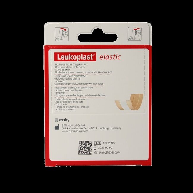 Leukoplast Pleister elastic 1m x 8cm 1 Rol