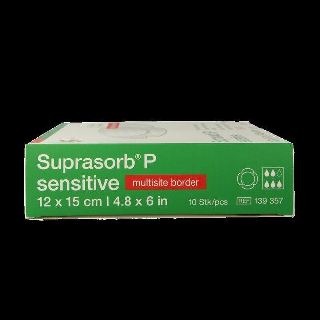 Suprasorb P sensitive multisite 12 x 15 10 Stuks