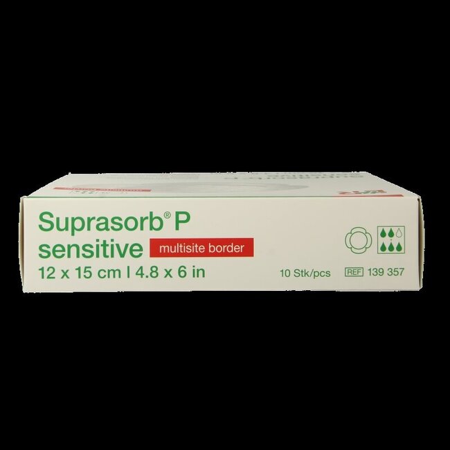 Suprasorb P sensitive multisite 12 x 15 10 pièces