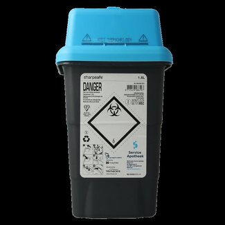 Service Apotheek Naaldencontainer 1.8 liter 1 Stuks
