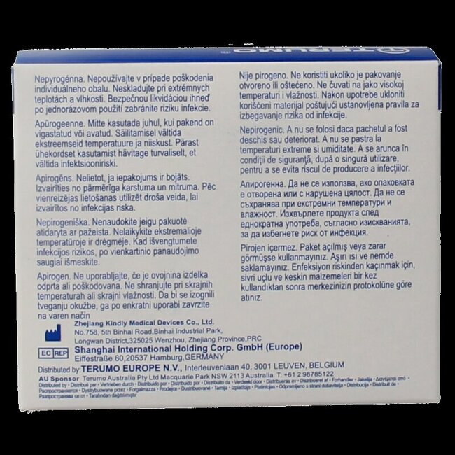 Terumo Injectienaald 21G groen 0.8 x 16 100 Stuks