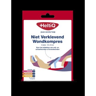 Heltiq Niet verklevend wondkompres 10 x 10cm 5 Stuks