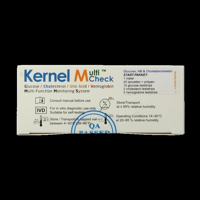 Testjezelf.nu Lecteur Multicheck plus HB Glucose Cholestérol 1 Pièce