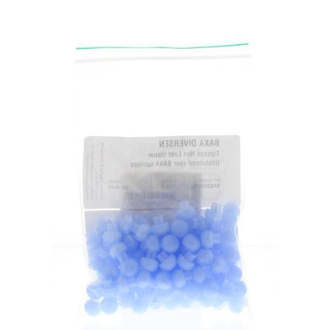 Tipcaps doseerspuit non luer blauw 100 Stuks