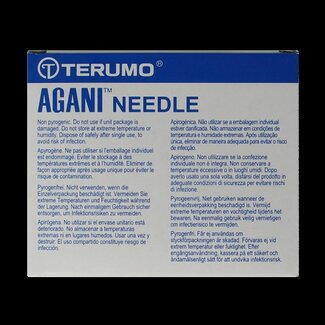 Terumo Aiguille hypodermique Terumo Agani 38 x 0,9 mm, 100 pièces
