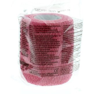 3M Coban zelfklevende zwachtel rood 7.5cm x 4.5m 1 Rol