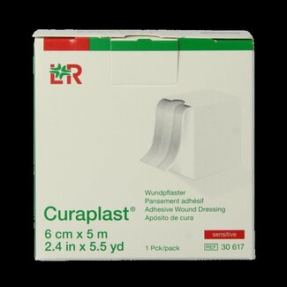 Curaplast Pansement Curaplast Sensitive 5 m x 6 cm 1 rouleau