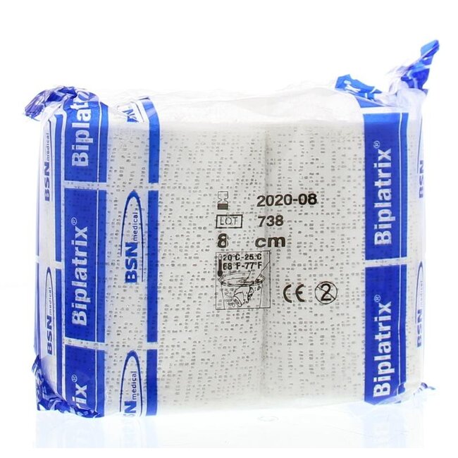 Biplactrix gipsverband 3m x 8cm 2 Stuks
