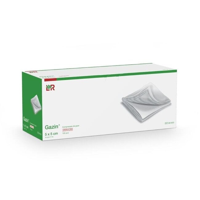 Gaaskompres 5 x 5cm niet steriel 100 Stuks