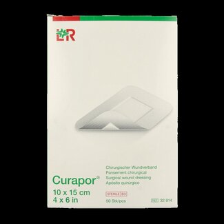 Curapor Wondpleister 10 x 15cm steriel 50 Stuks