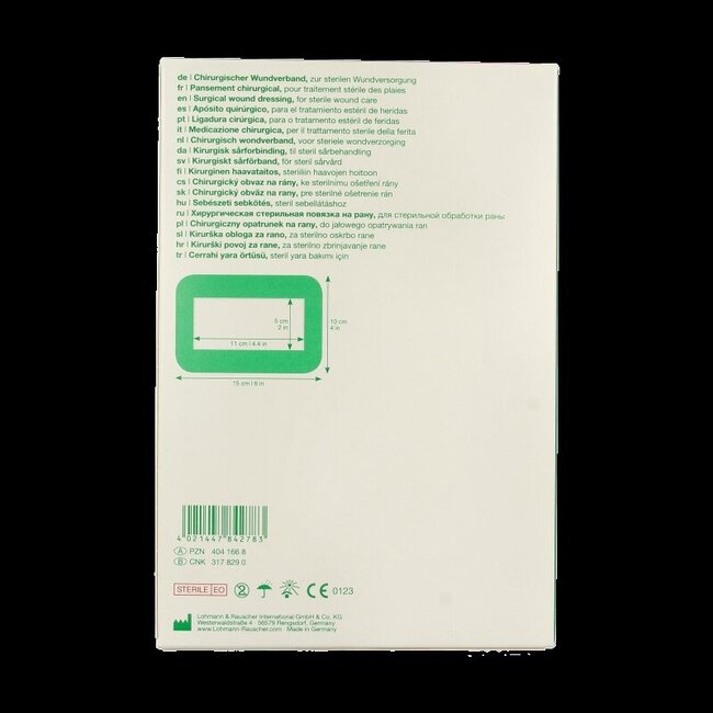 Pansement stérile Curapor 10 x 15 cm, 50 pièces
