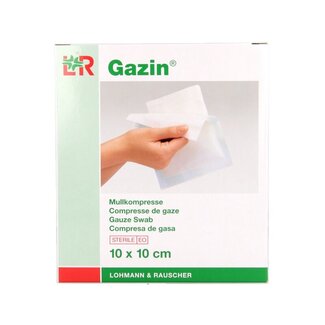 Gazin Gazin Compresse de gaze 10 x 10 cm stérile 5 x 2 (10 pièces)