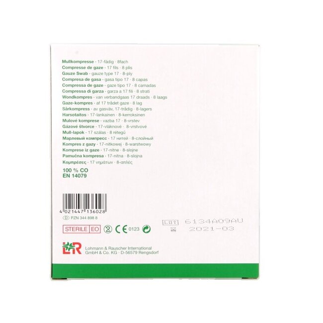 Gazin Gaaskompres 10 x 10 steriel 5 x 2 10 Stuks