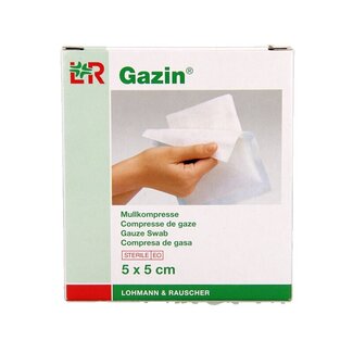 Gazin Gazin Compresse de gaze 5 x 5 cm stérile 5 x 2 10 pièces