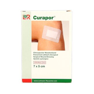 Curapor Wondpleister 7 x 5cm steriel 5 Stuks