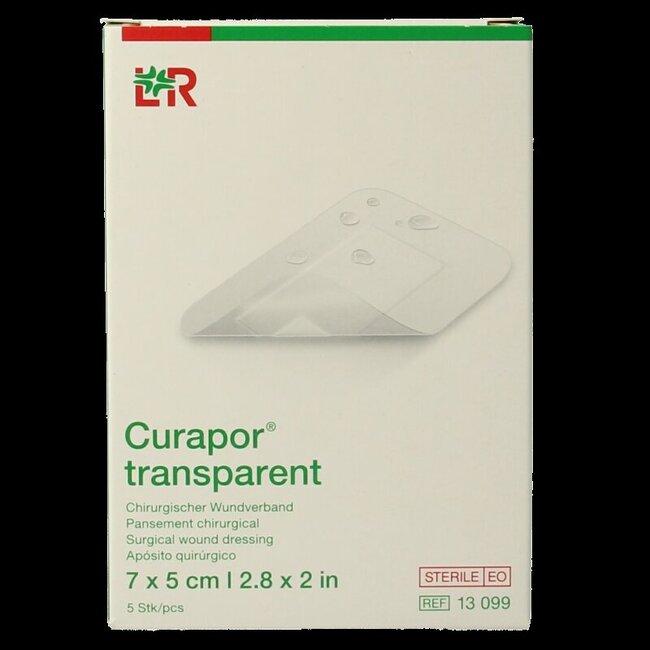 Transparant 7 x 5cm steriel 5 Stuks