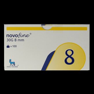 Novo Nordisk Aiguilles Novo Nordisk Novofine 0,30 x 8 mm 30G 100 pièces