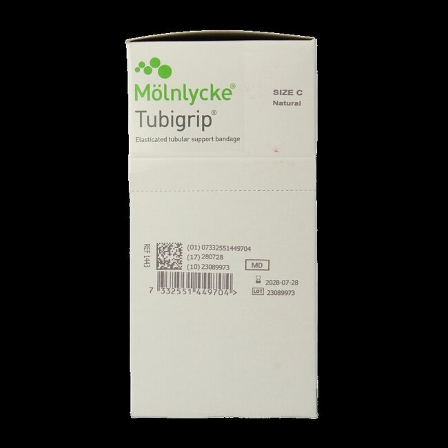 Tubigrip Elastisch buisverband C 10m x 6.75cm wit 1443 1 Stuks