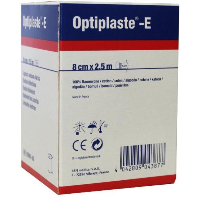 Optiplaste-E 2.5m x 8cm 1 Stuks