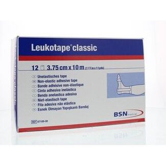 Leukotape Classic 10m x 3.75cm wit 47109  12 Stuks